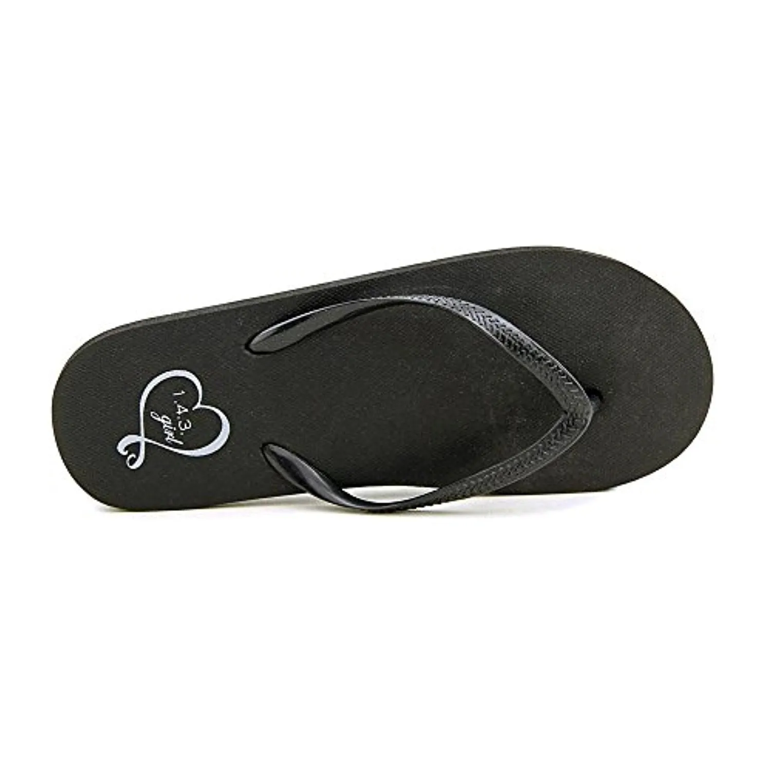 143 Girl Women Zada Black Thong Sandals 6 M US