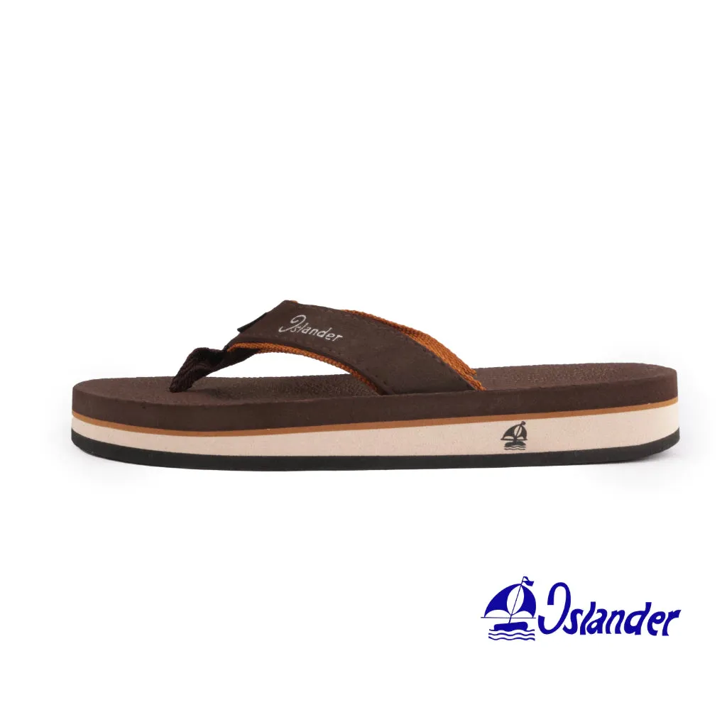 2100 Series Sandals (Flip Flops) - Brown / Cream