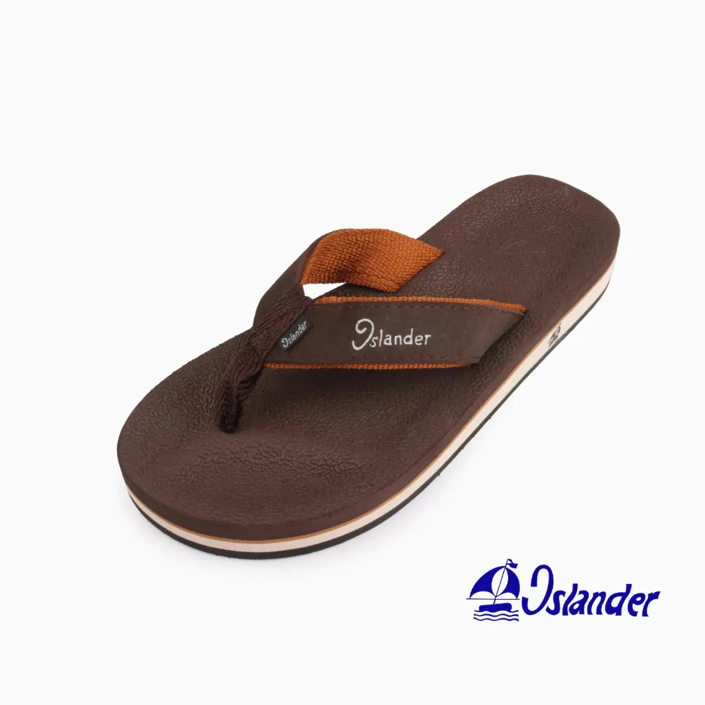 2100 Series Sandals (Flip Flops) - Brown / Cream