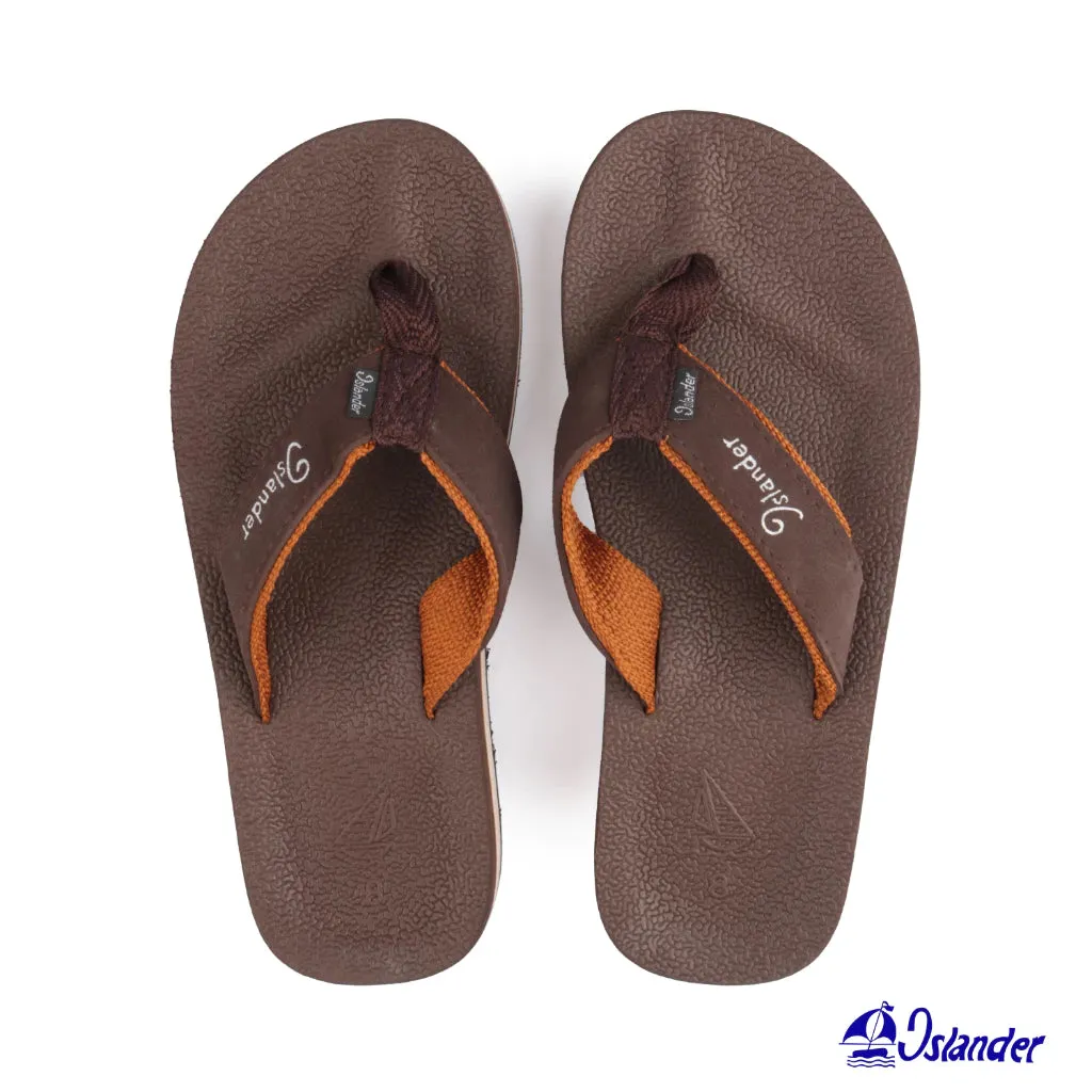 2100 Series Sandals (Flip Flops) - Brown / Cream