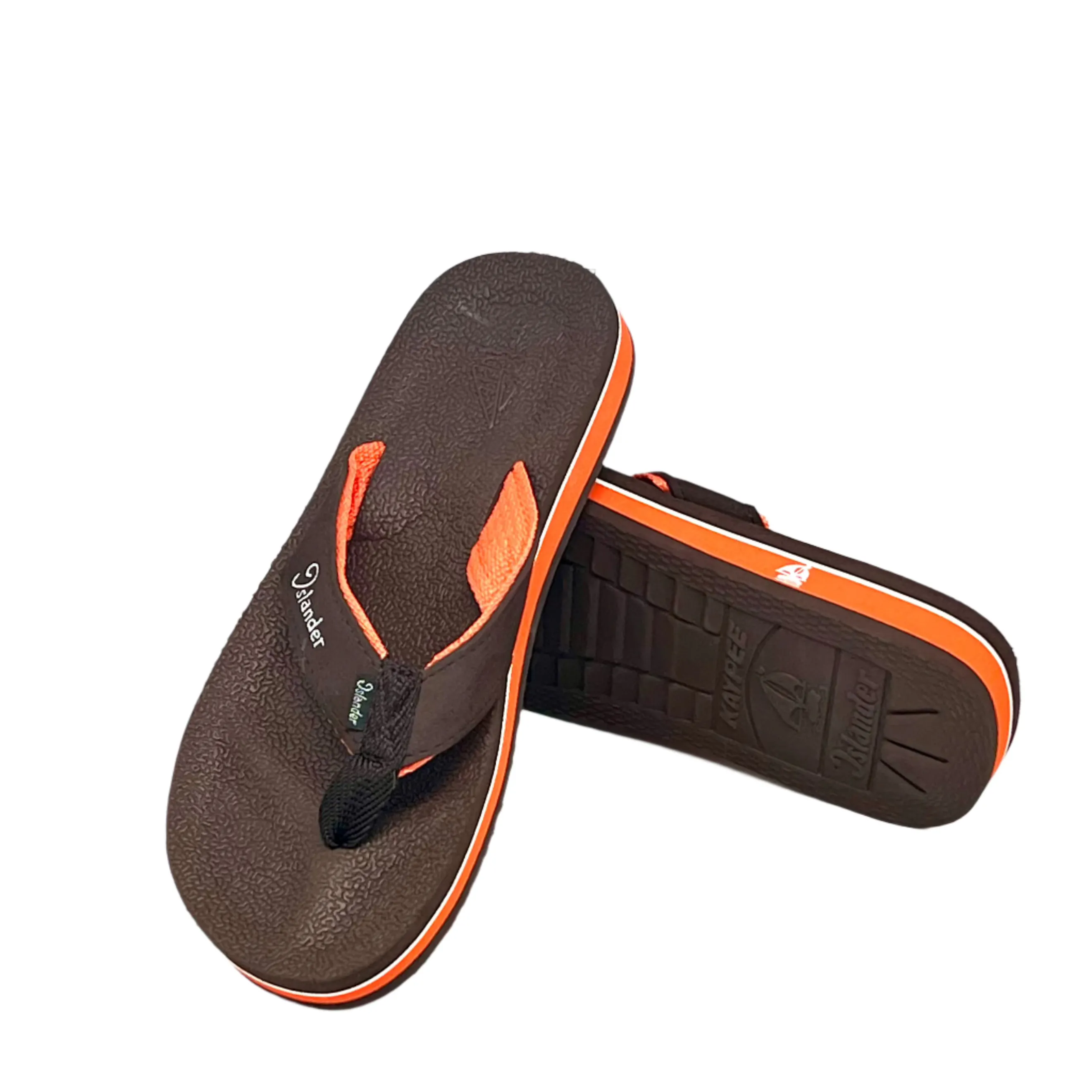 2300 Series Sandals (Flip Flops) - Brown / Orange