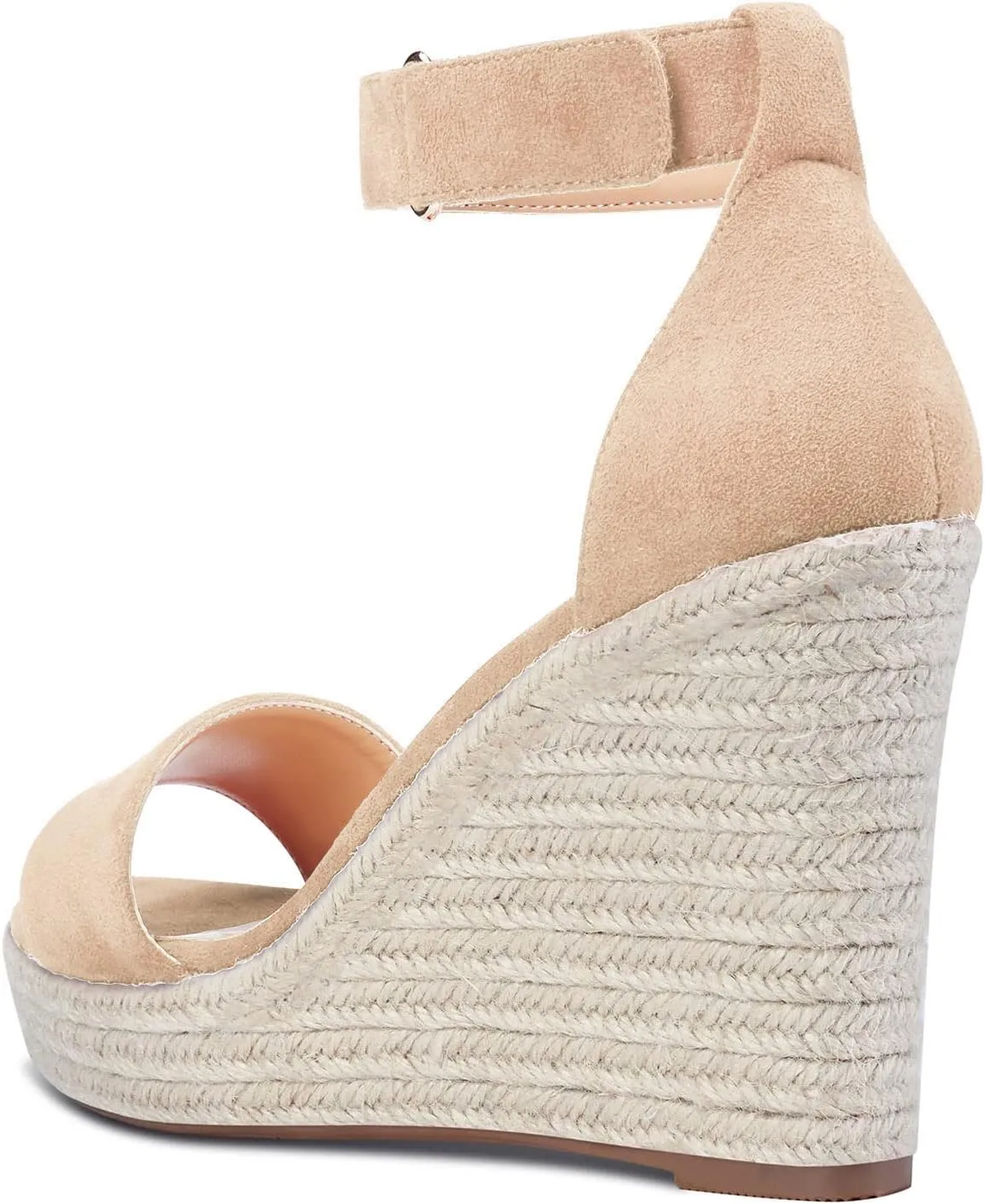 Aachcol Women Wedge Sandals Ankle Strap Platform Open Toe High Heel Classic Cute Dress Shoes 4 Inch