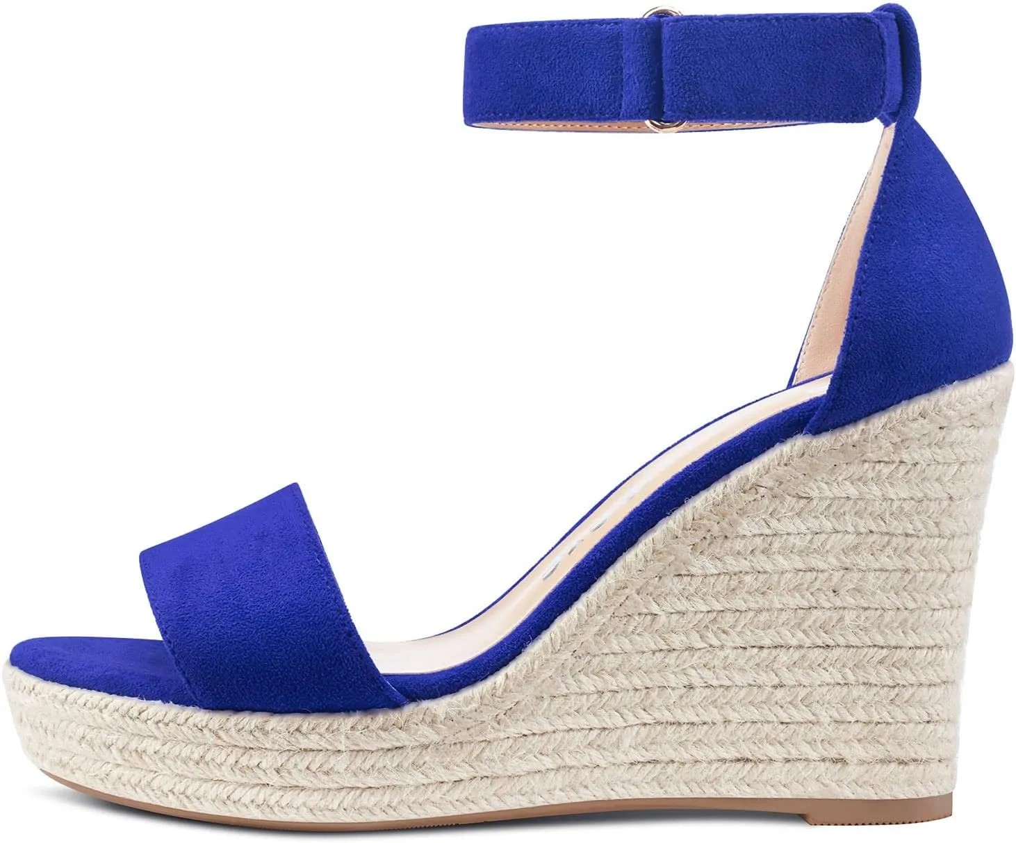 Aachcol Women Wedge Sandals Ankle Strap Platform Open Toe High Heel Classic Cute Dress Shoes 4 Inch