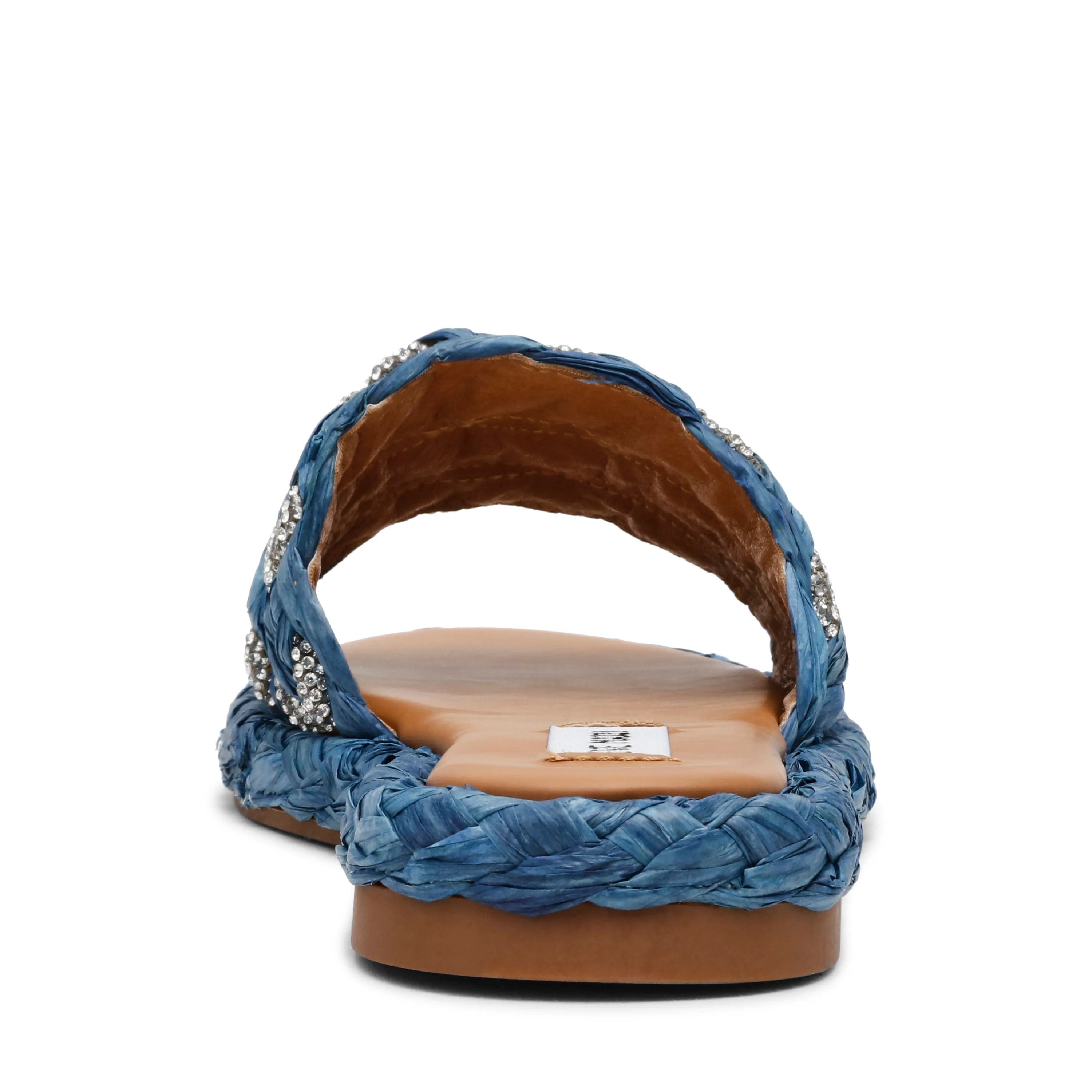 ADORER BLUE RAFFIA SANDALS