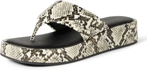 Amazon Essentials Women's Flatform Thong Sandals