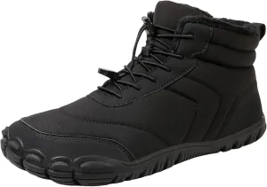 AMDBEL SWinter Barefoot Shoes Women Men, Hiking Footwear Barefoot Snow Boots, Warm Non-Slip Waterproof Barefoot Shoes