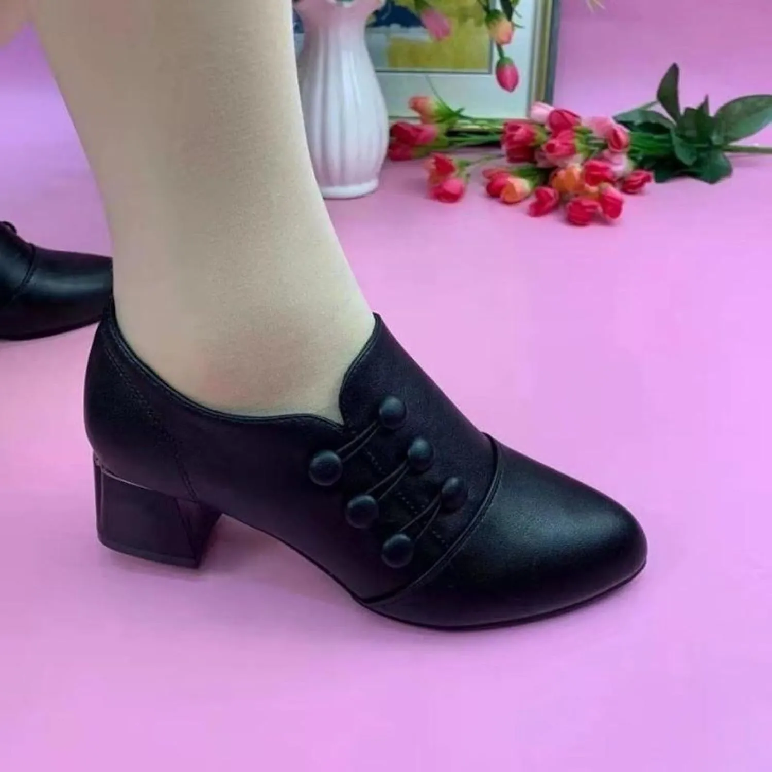 AMDBEL Womens Boots Ankle, Women's Ankle Boots Low Chunky Low Heel Comfortable Round Toe Short Boots Winter Shoes