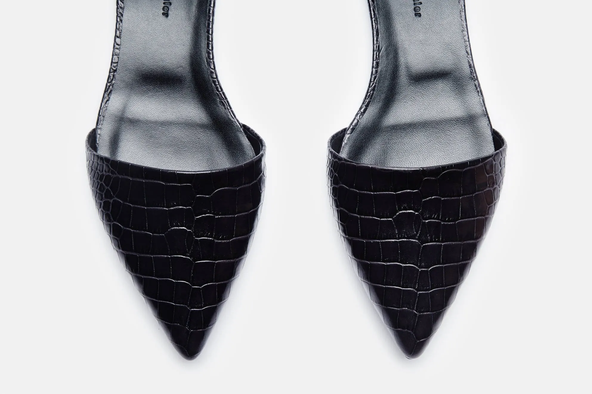 Ankle Strap Flat - Dark Grey
