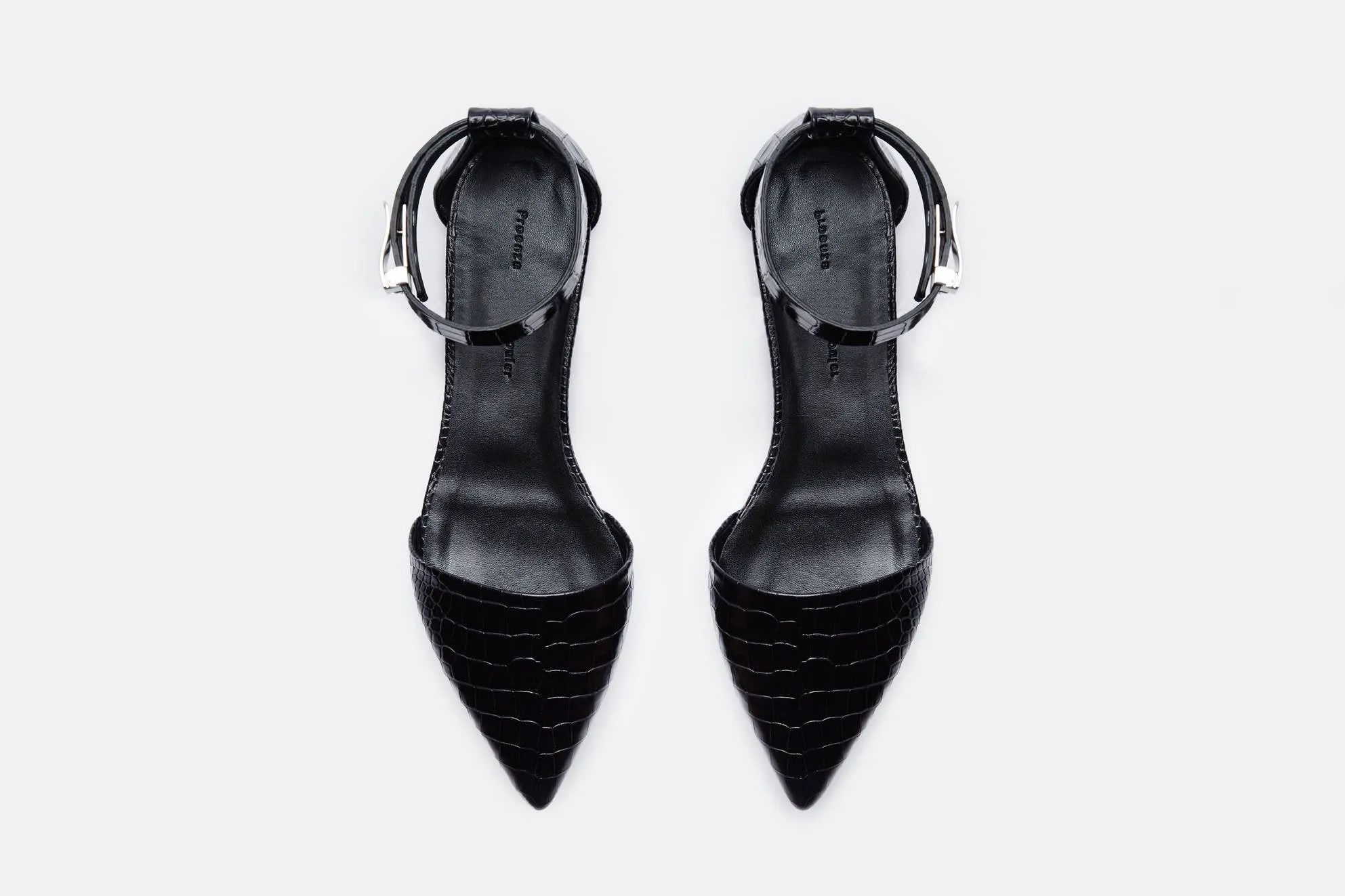 Ankle Strap Flat - Dark Grey