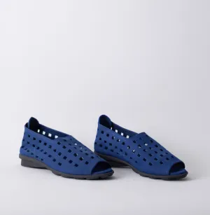 ARCHE DRICK NUBUCK NAVY FLATS