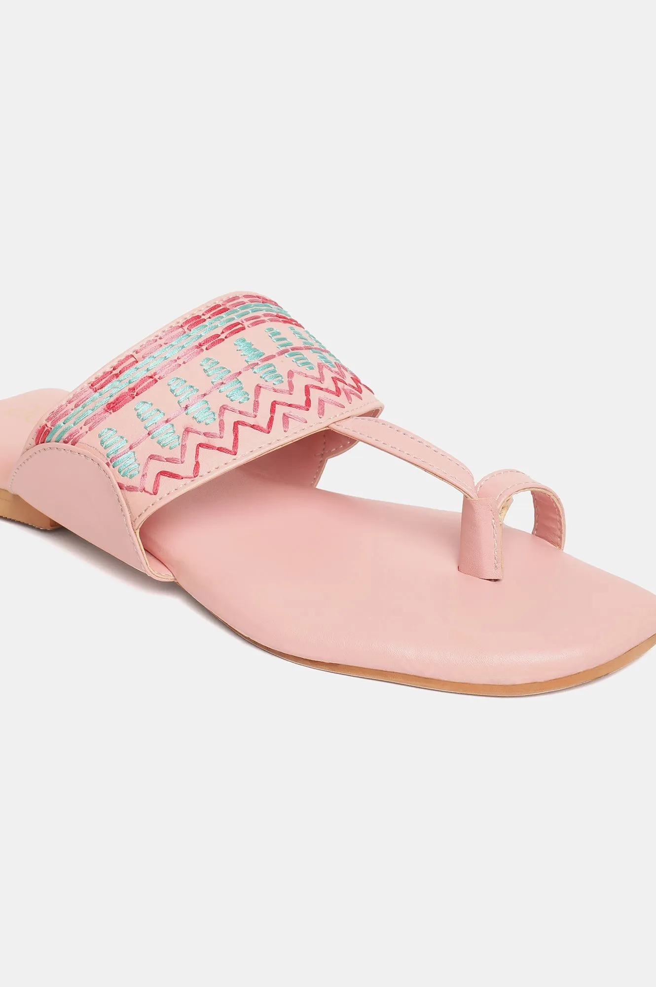 Aurelia Embroidered Open Flat-Zmarilyn