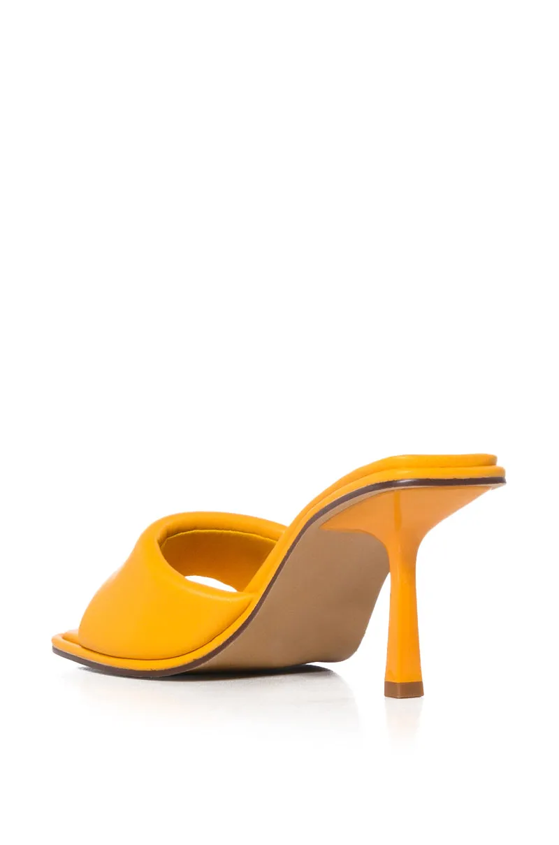 AZALEA WANG KATNISS BASIC SANDAL IN YELLOW