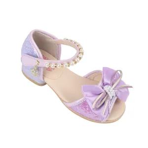 Baby's Breath Luna Open-Toe Kids Dress Shoes (Lavendar)