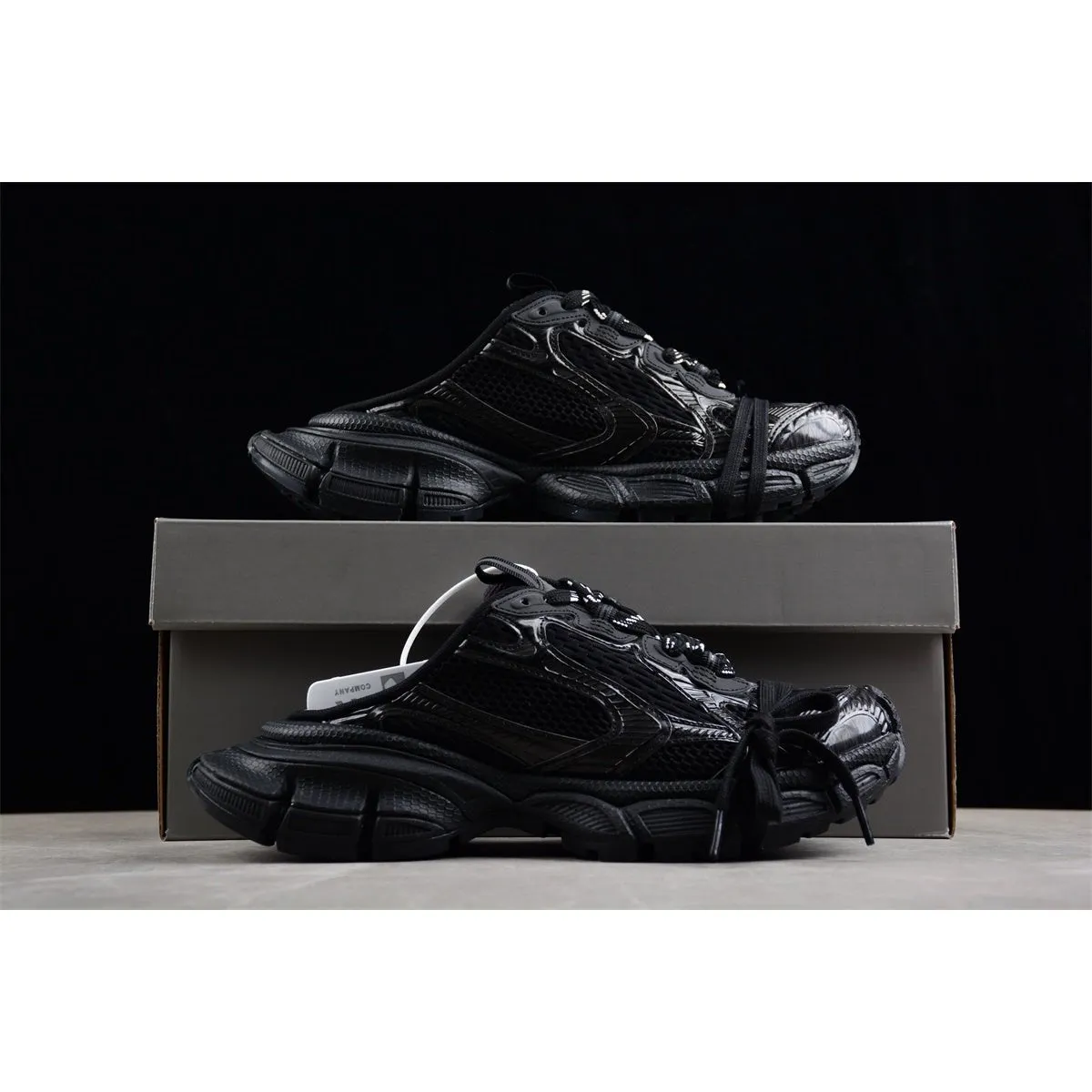 BALENCIAGA Superior-grade BLACK 3XL x ALL Same-day shipping MULE