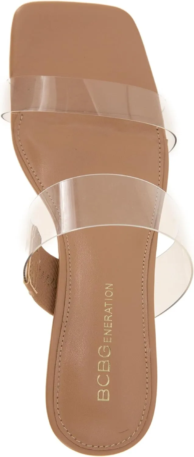 BCBGeneration Women's Neutral Heeled Sandal