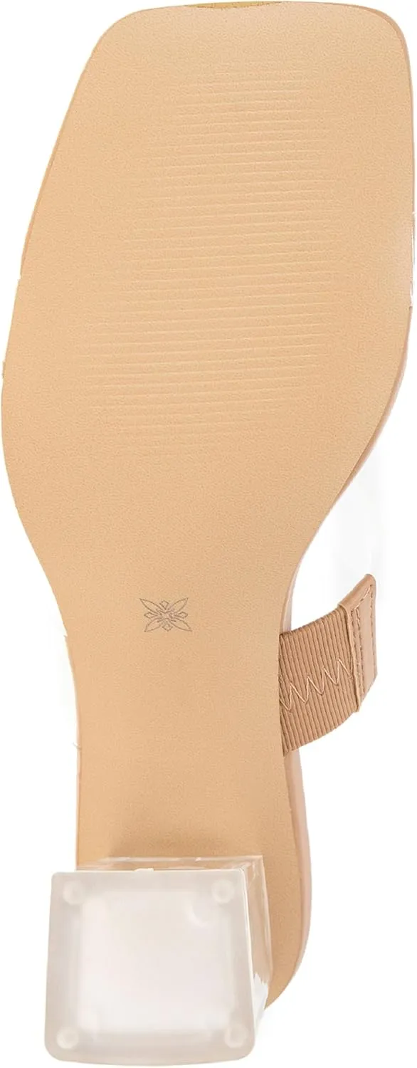 BCBGeneration Women's Neutral Heeled Sandal