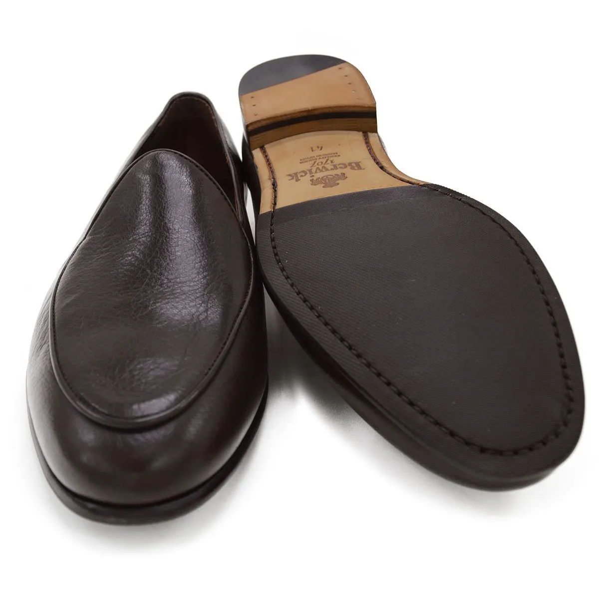 Berwick 1707 Classic Belgian Loafer (4950) Dark Brown Deerskin