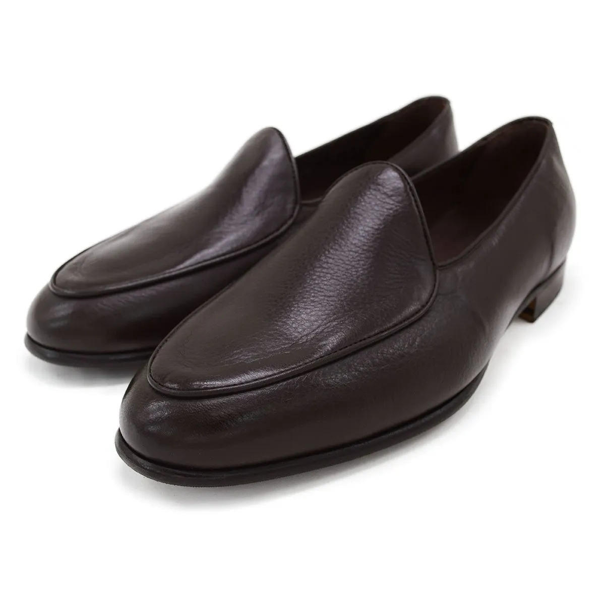 Berwick 1707 Classic Belgian Loafer (4950) Dark Brown Deerskin
