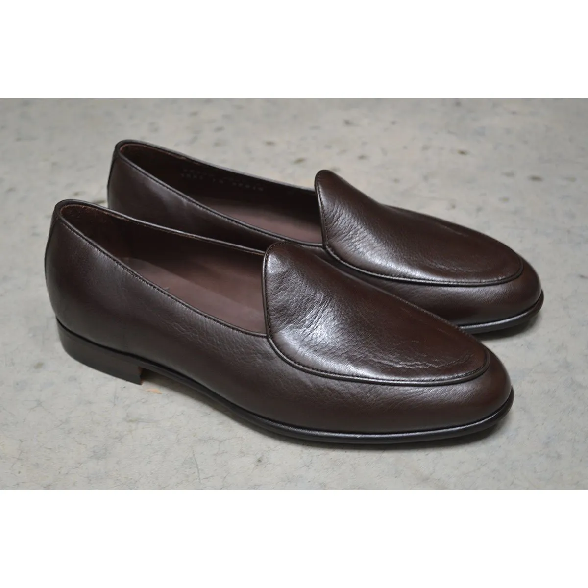 Berwick 1707 Classic Belgian Loafer (4950) Dark Brown Deerskin