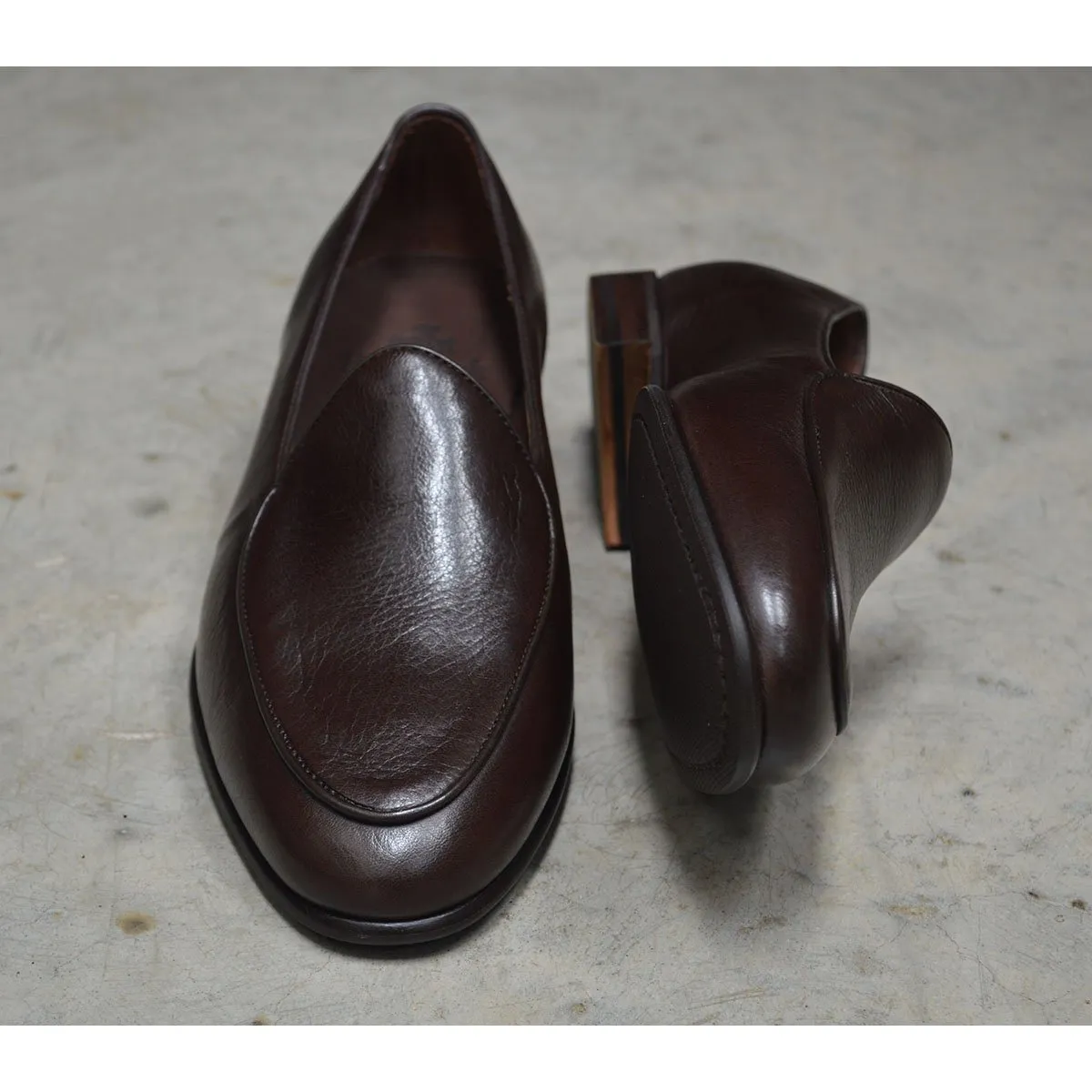Berwick 1707 Classic Belgian Loafer (4950) Dark Brown Deerskin