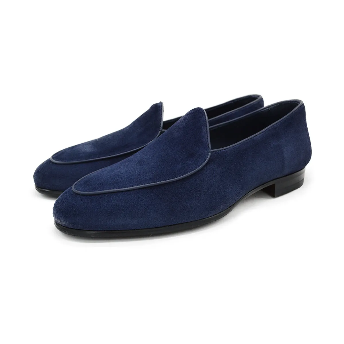 Berwick 1707 Classic Belgian Loafer (4950) Navy Suede