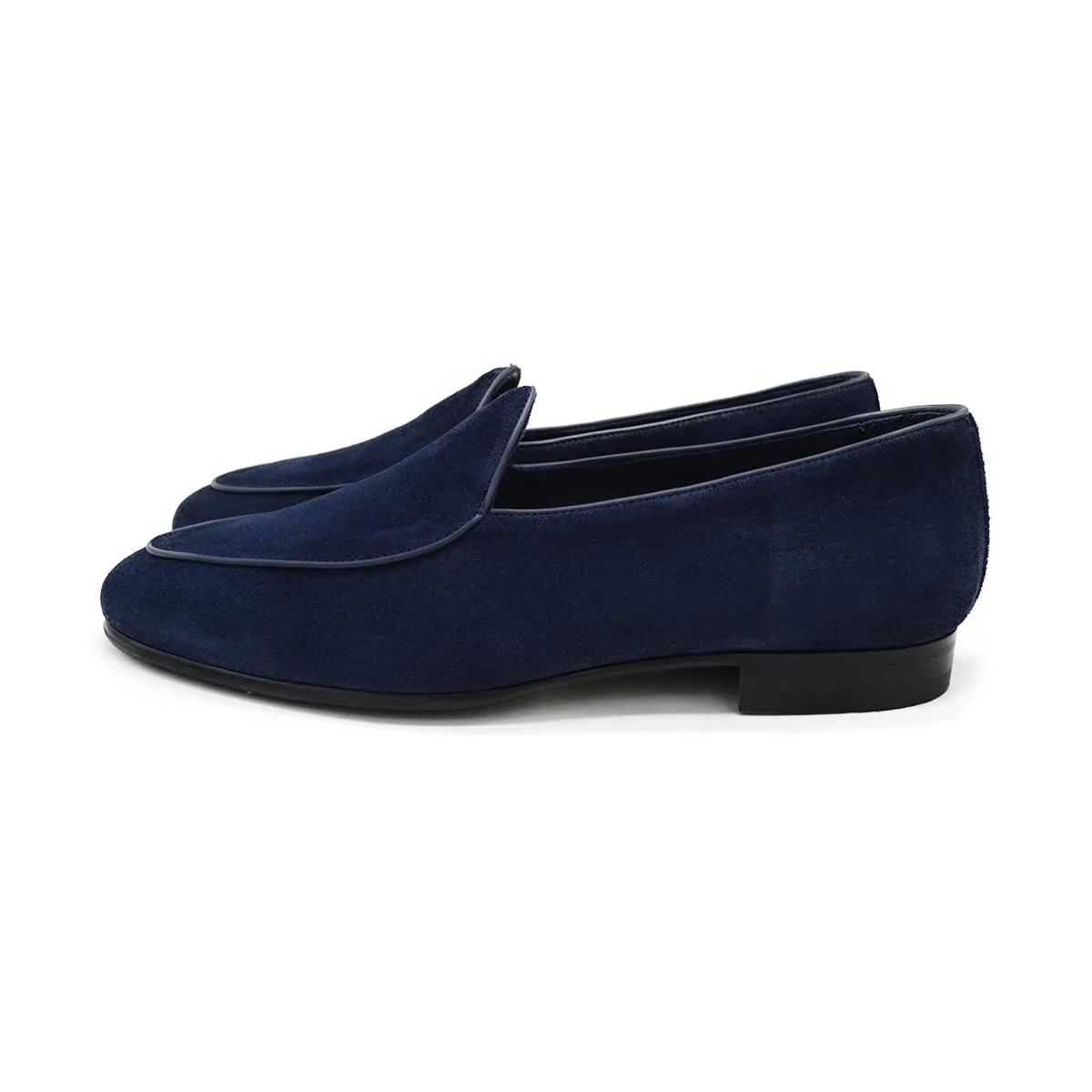 Berwick 1707 Classic Belgian Loafer (4950) Navy Suede