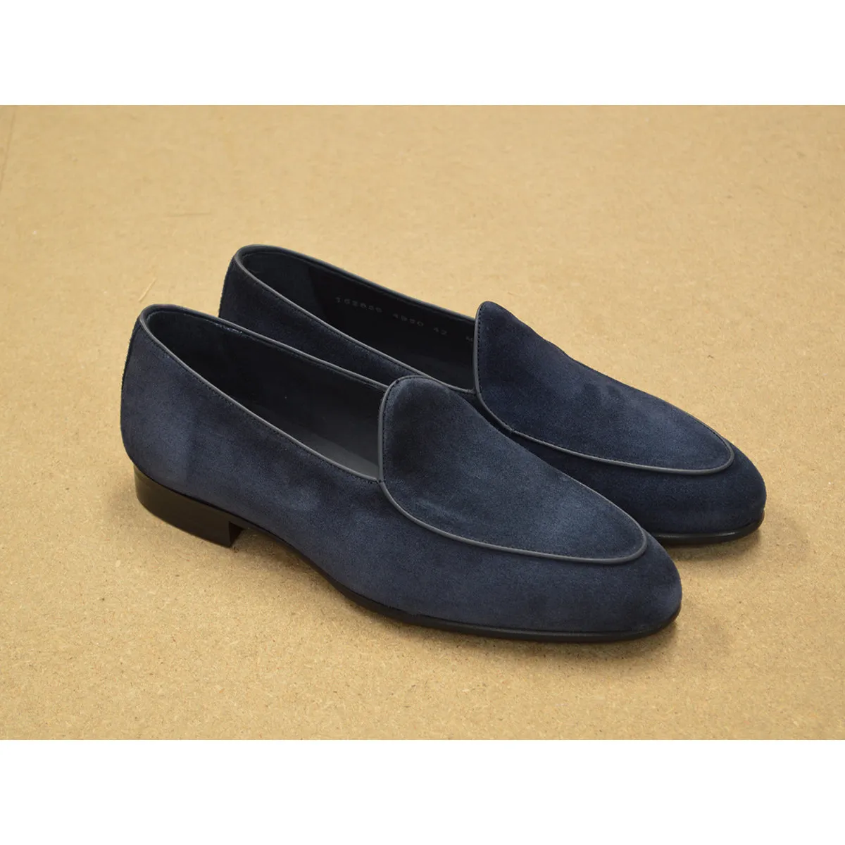 Berwick 1707 Classic Belgian Loafer (4950) Navy Suede