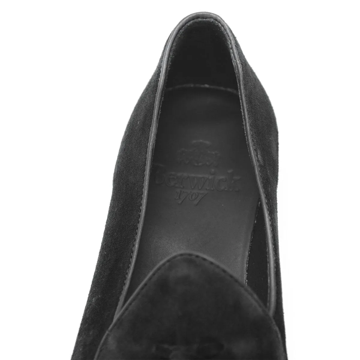 Berwick 1707 Tassel Belgian Loafer (4951) Black Suede