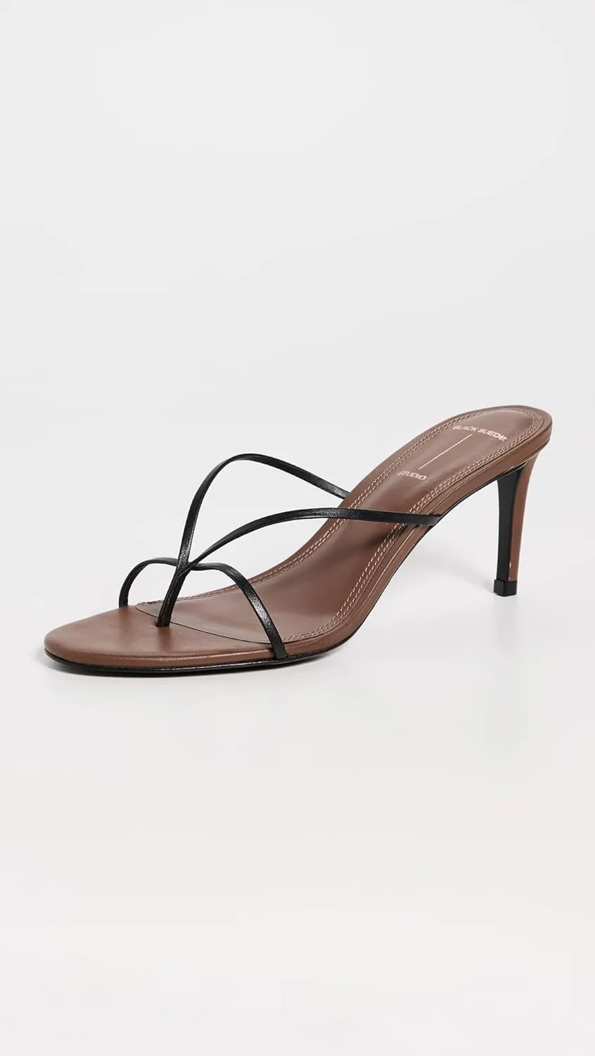 Black Suede Studio Women's Jade Sandals 65mm