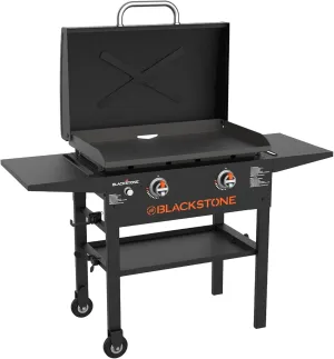 Blackstone 2270 28” Original Omnivore Griddle with X-Braced Hood, Powder Coated Steel, Black
