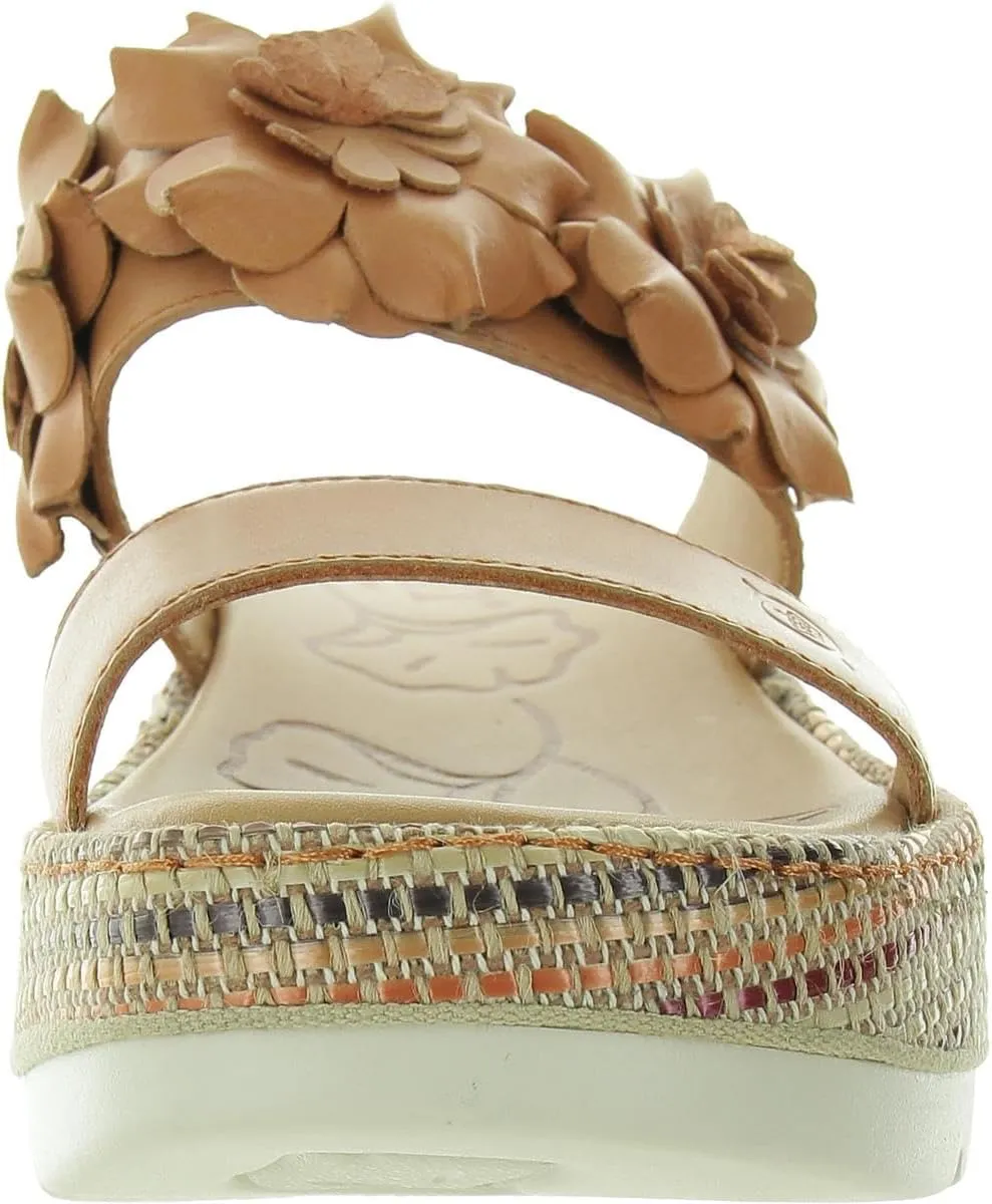 BORN Womens Solid Leather Wedge Sandals