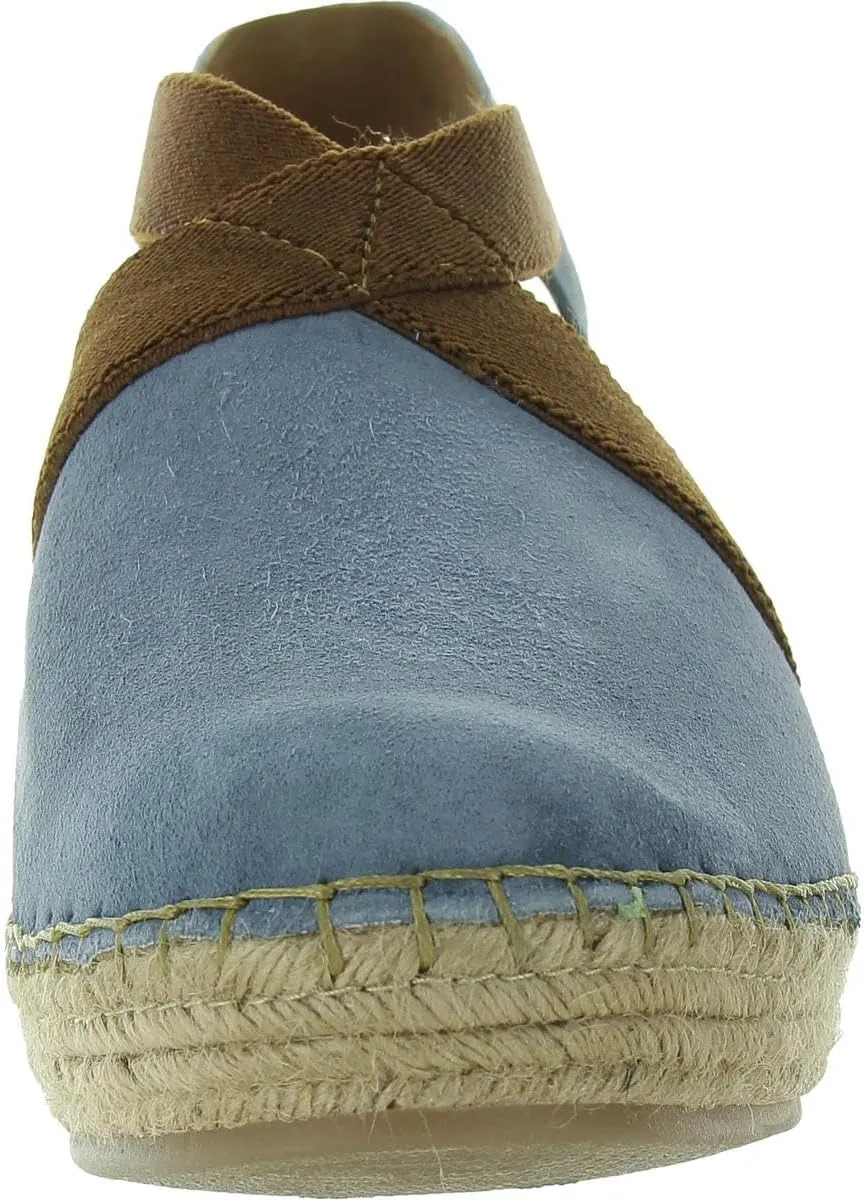 BORN Womens Stretch Leather Wedge Sandals