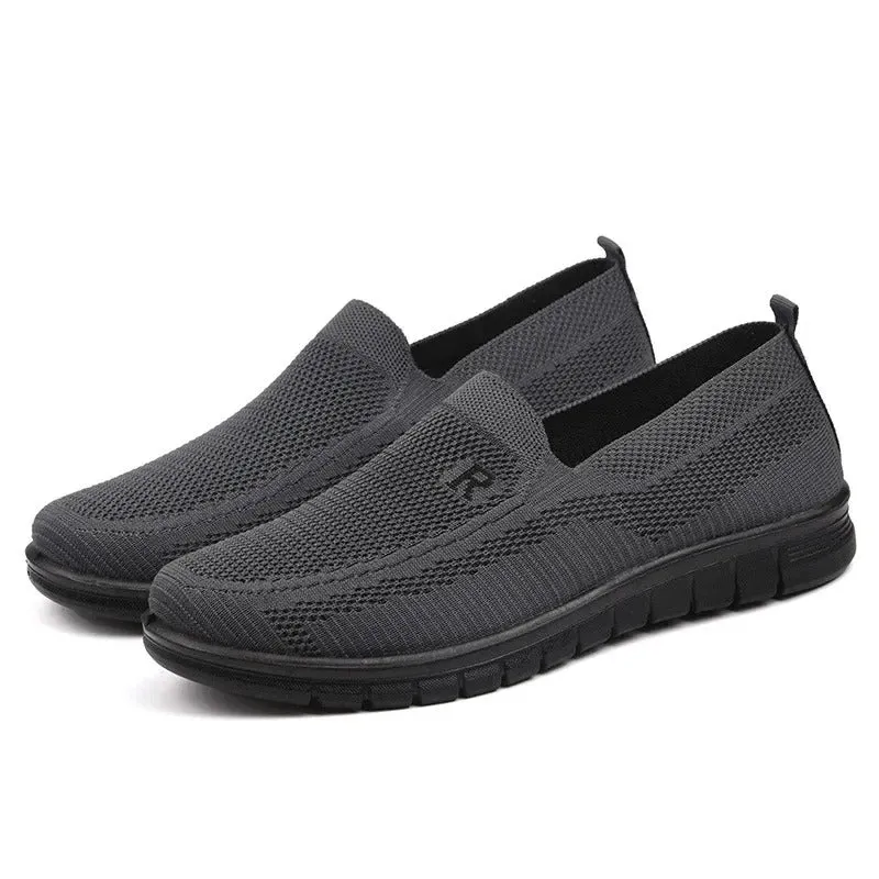 Breathable Mesh Slip-On Loafers for Men