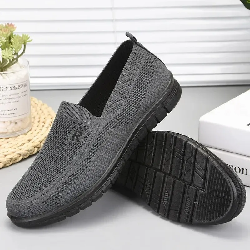 Breathable Mesh Slip-On Loafers for Men