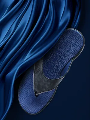 bugatti Black Thongs Sandals