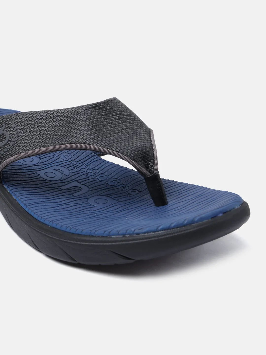 bugatti Black Thongs Sandals