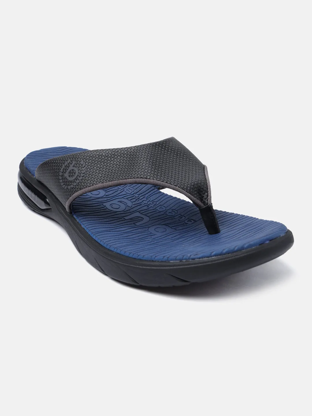 bugatti Black Thongs Sandals