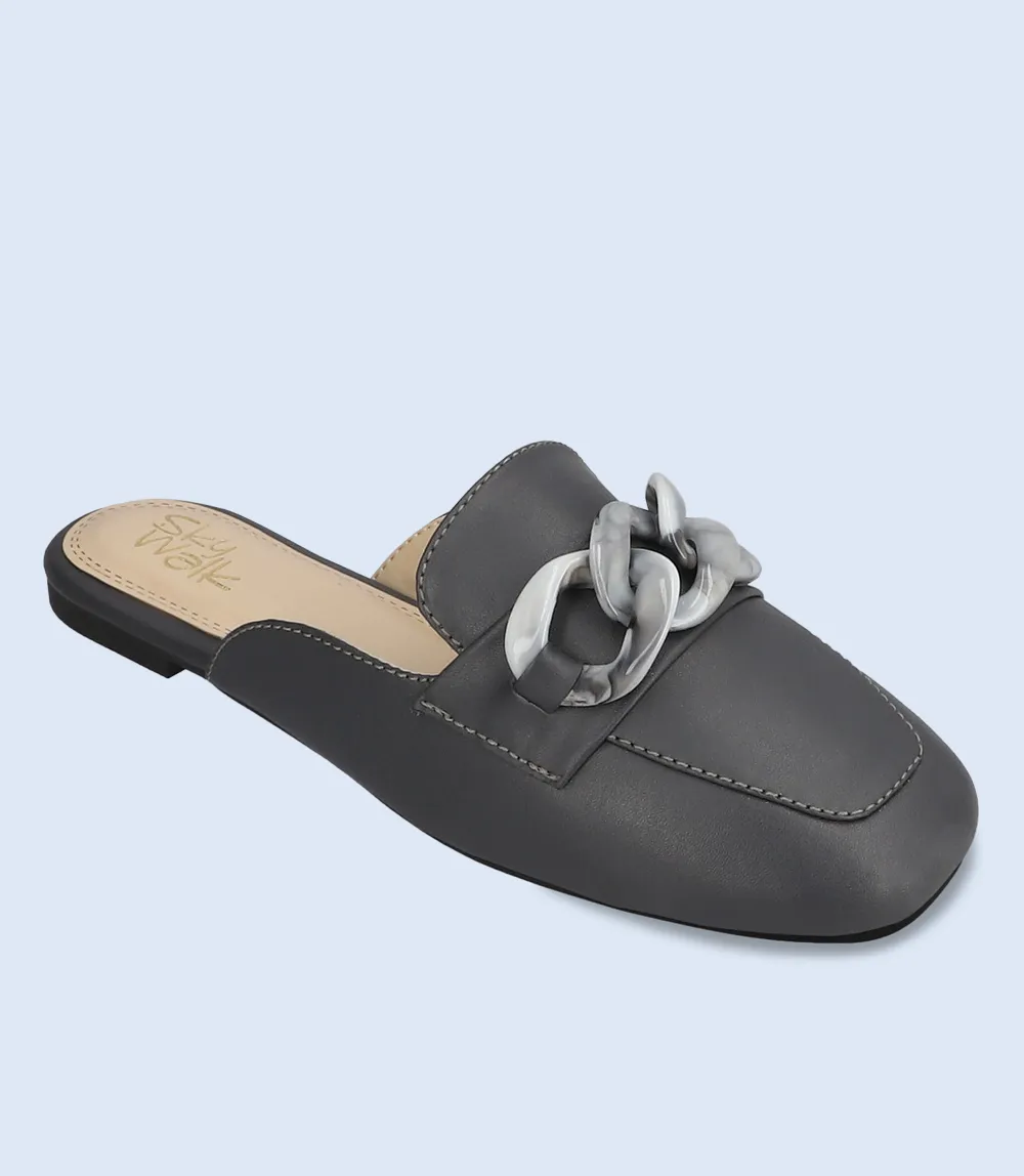 BW10058-GREY-Women Mule