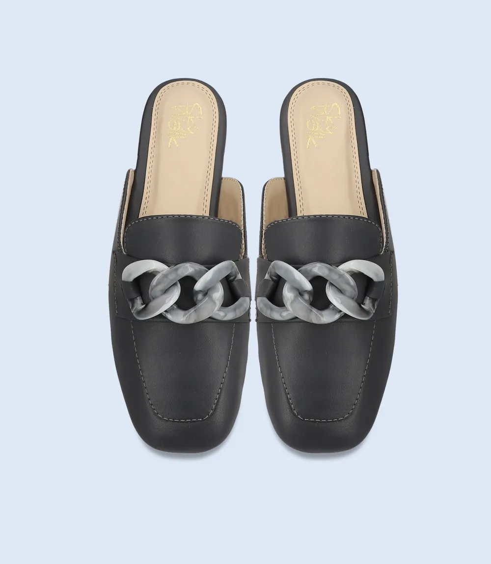 BW10058-GREY-Women Mule
