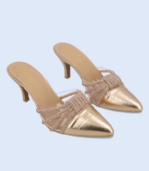 BW10195-CHAMPAGNE-Women Mule