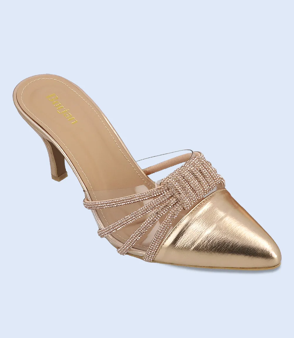 BW10195-CHAMPAGNE-Women Mule