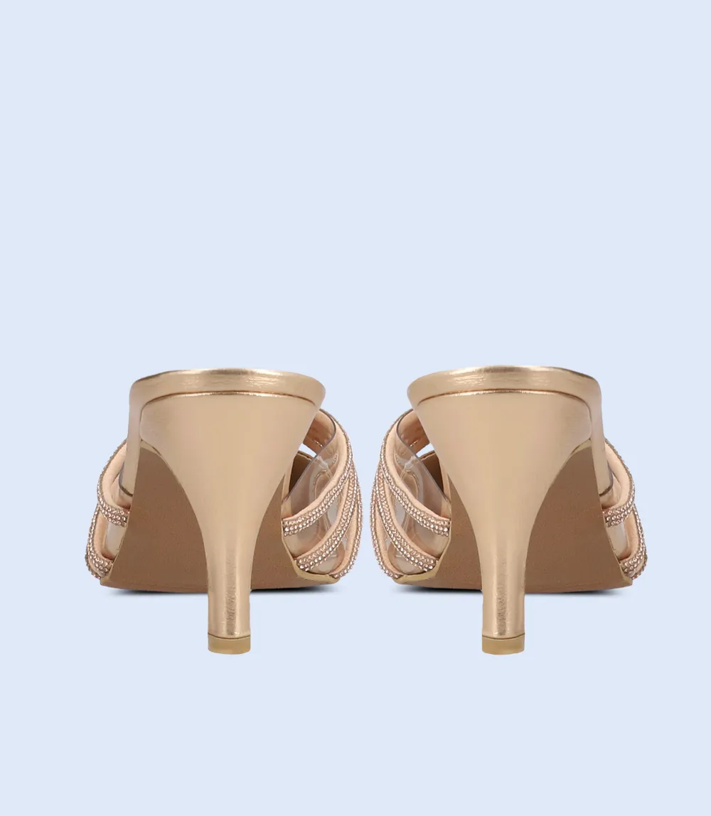 BW10195-CHAMPAGNE-Women Mule
