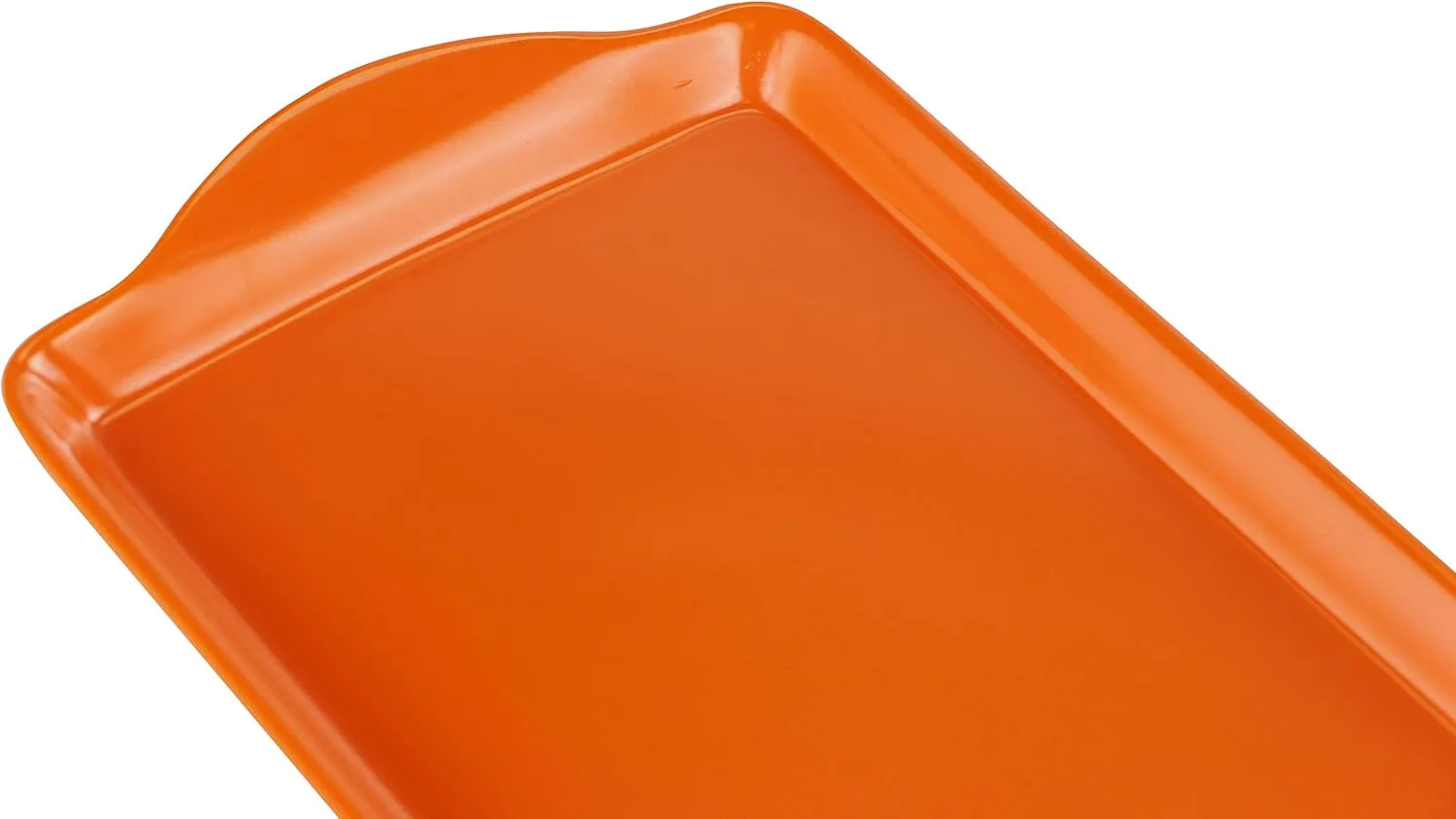 Calypso Basics Plastic Tidbit Melamine Sandwich Tray, Orange