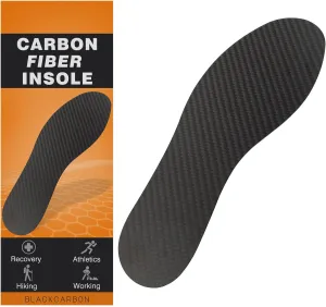 Carbon Fiber Insole, Rigid Insert for Foot Arthritis, Mortons Toe, Turf Toe, Hallux Limitus, Hallux Rigidus, 1 Piece 23.5cm(Fit Women's Size 8, Men's 7)