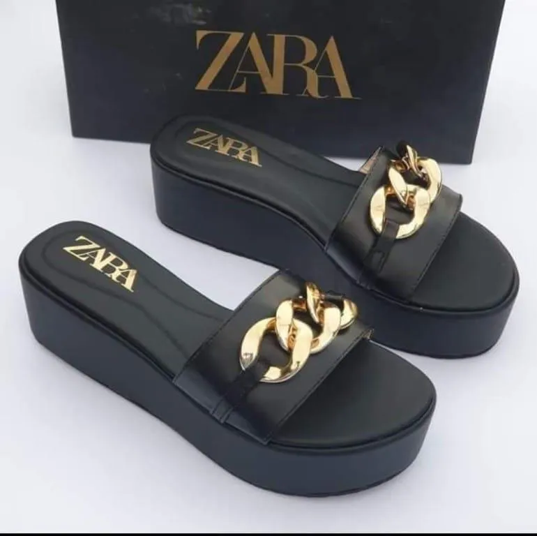 Chain Wedge  – Elegant Women's Wedge Sandals