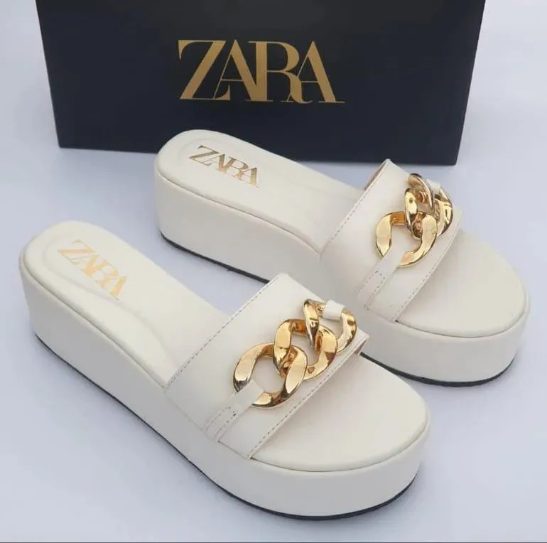 Chain Wedge  – Elegant Women's Wedge Sandals