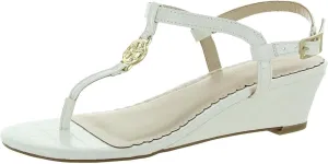 Charter Club Womens Palerrmo Thong Ankle Strap Wedge Sandals