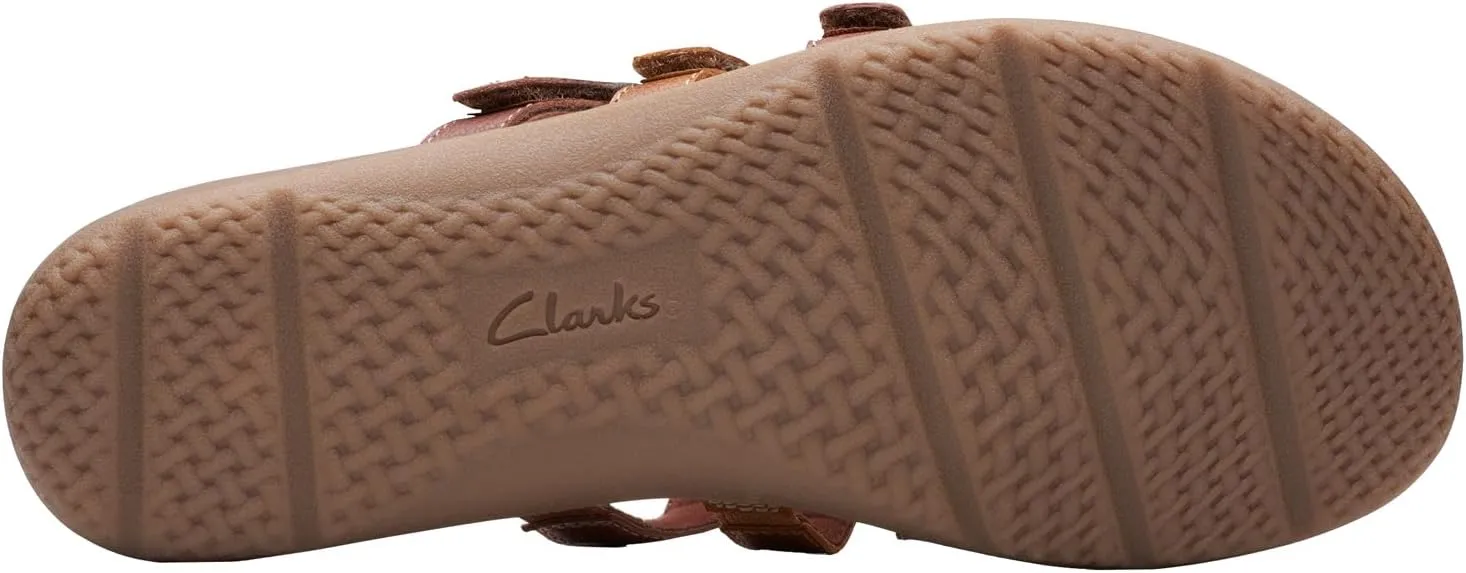 Clarks Womens Elizabelle Mae Floral Print Burnout Thong Sandals