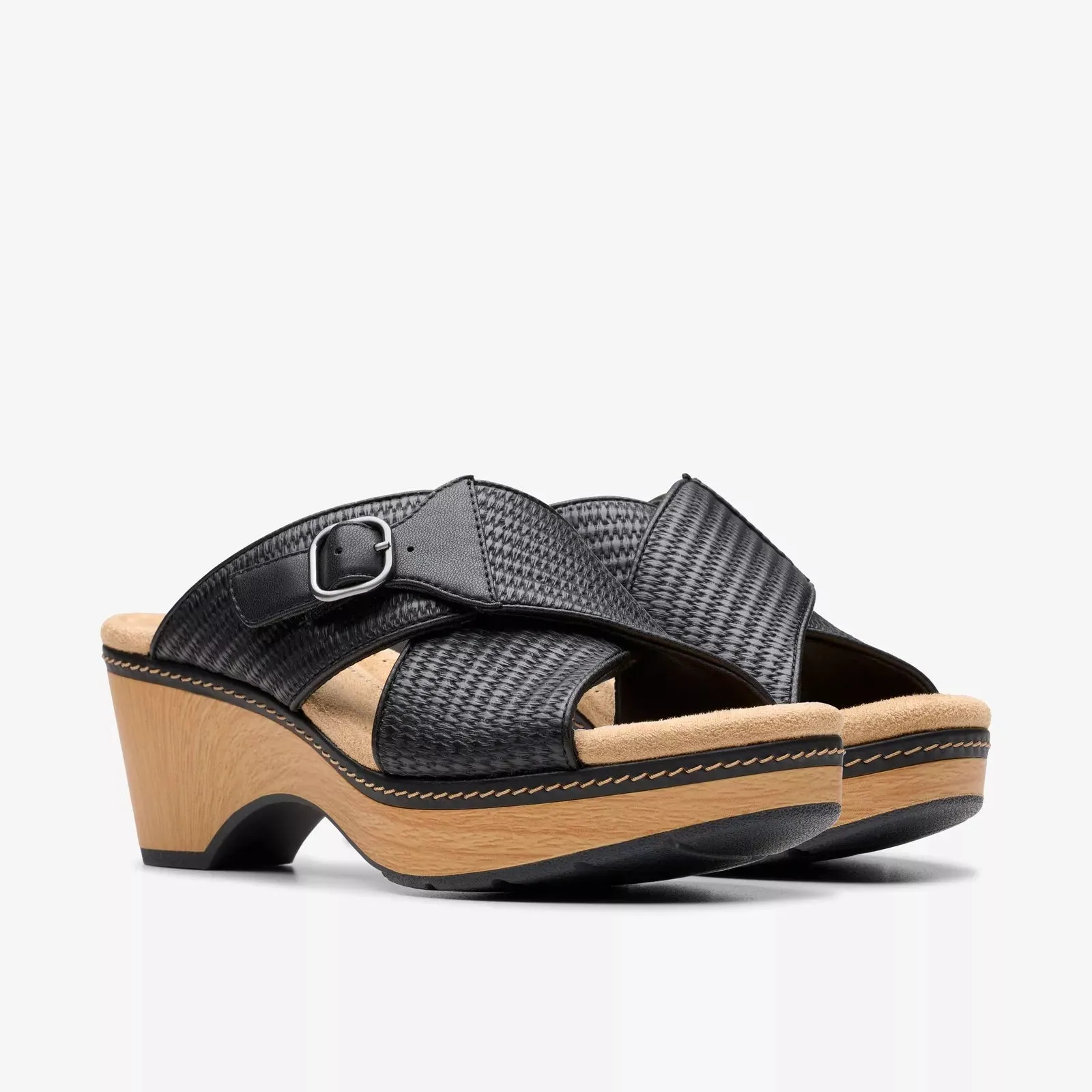 Clarks Women's Seannah Nora Black Interest 26181945