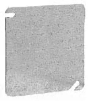 Cooper Crouse-Hinds TP472 4" Square Cover, Flat, Blank